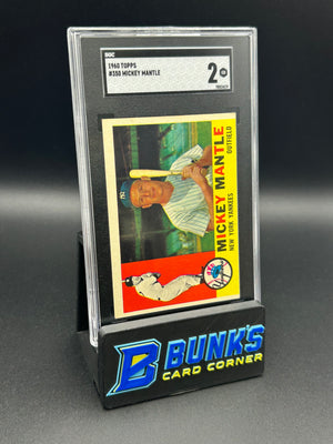 1960 Mickey Mantle Topps SGC 2