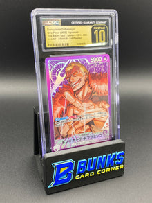 Donquixote Doflamingo Leader Alt Art Parallel OP14 CGC PRISTINE 10 Japanese