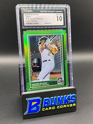 2025 Jacob Wilson Lime Green Optic CGC 10 131/149