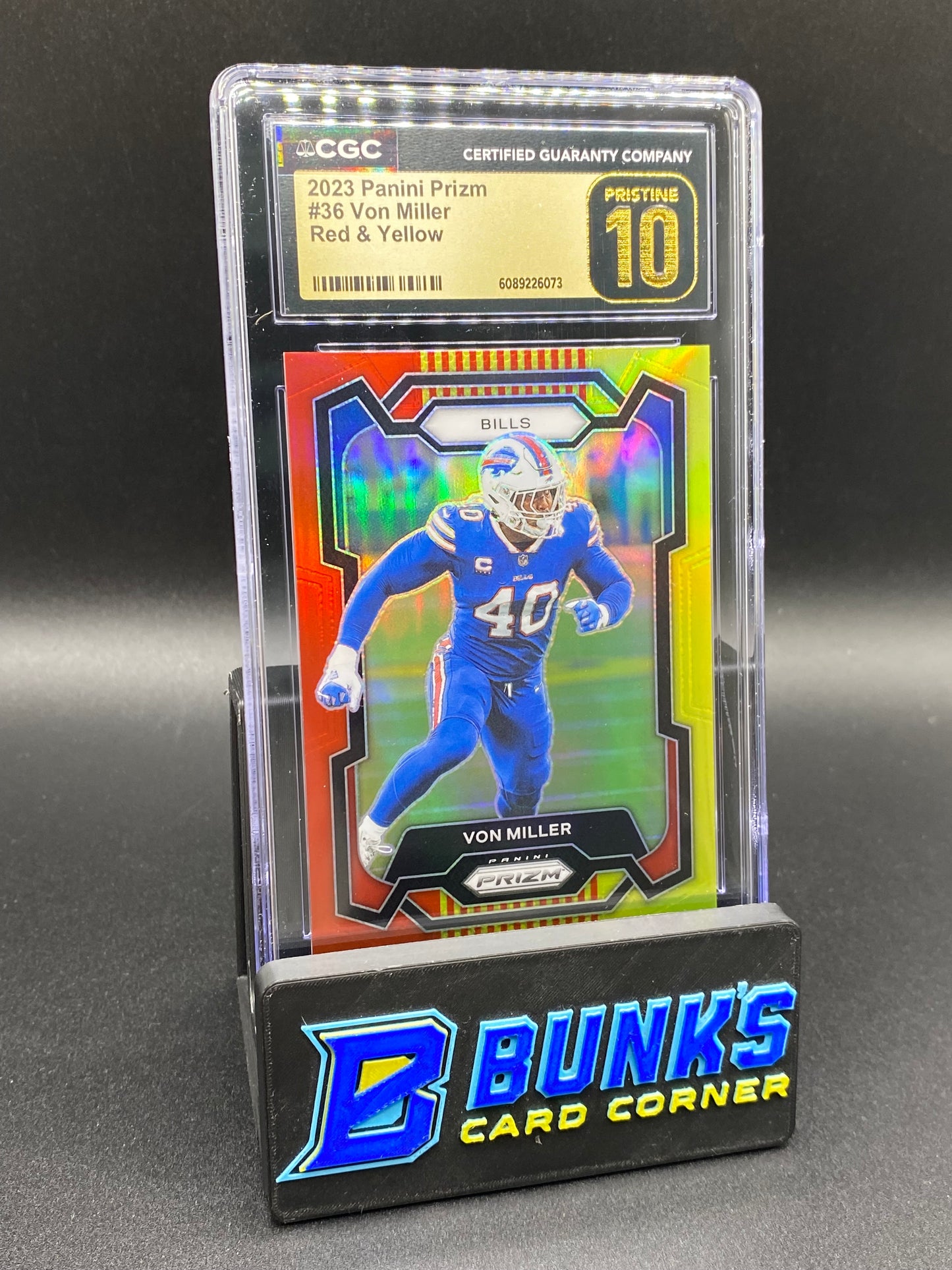 2023 Von Miller Red & Yellow CGC PRISTINE 10 25/44