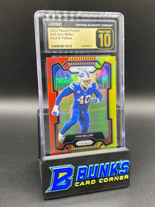 2023 Von Miller Red & Yellow CGC PRISTINE 10 25/44
