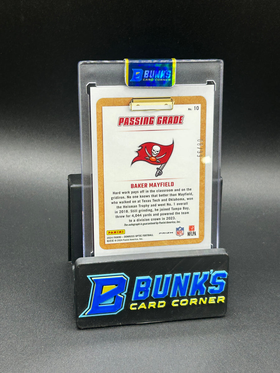 2024 Baker Mayfield Passing Grade Donruss Optic Auto 8/99