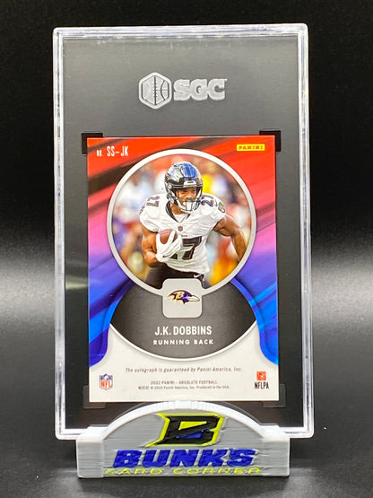 2022 JK Dobbins AUTOGRAPHED Blue 24/25 (Box B6)
