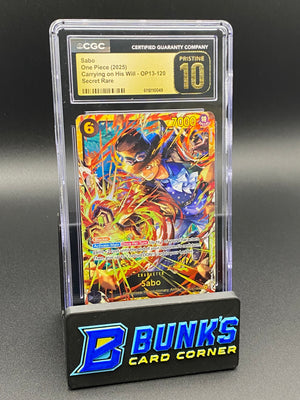 Sabo Secret Rare OP13 CGC PRISTINE 10