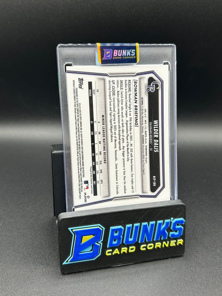 2026 Wilder Dalis First Bowman Chrome Packfractor Auto 29/89
