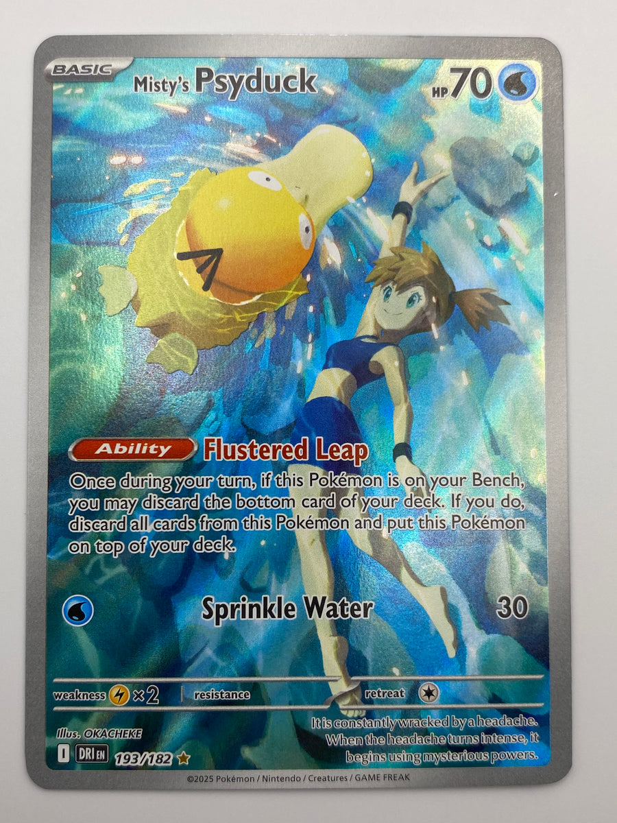 Misty's Psyduck Illustration Rare Destined Rivals NM