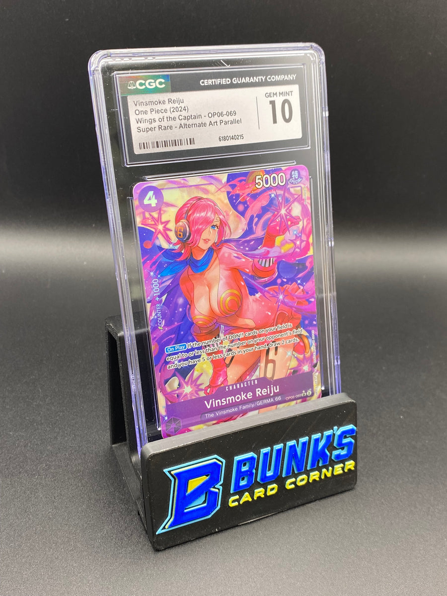 Vinsmoke Reiju Super Rare Parallel OP06-069 CGC 10