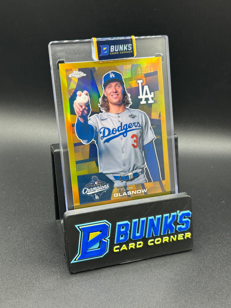 2025 Tyler Glasnow Topps Chrome World Series Champions 38/50