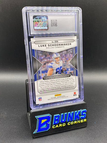 2023 Luke Schoonmaker Electric Etch Purple Auto CGC 9/10
