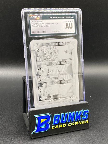2025 Ohtani & Adams & Machado Black Printing Plate CGC Authentic 1/1