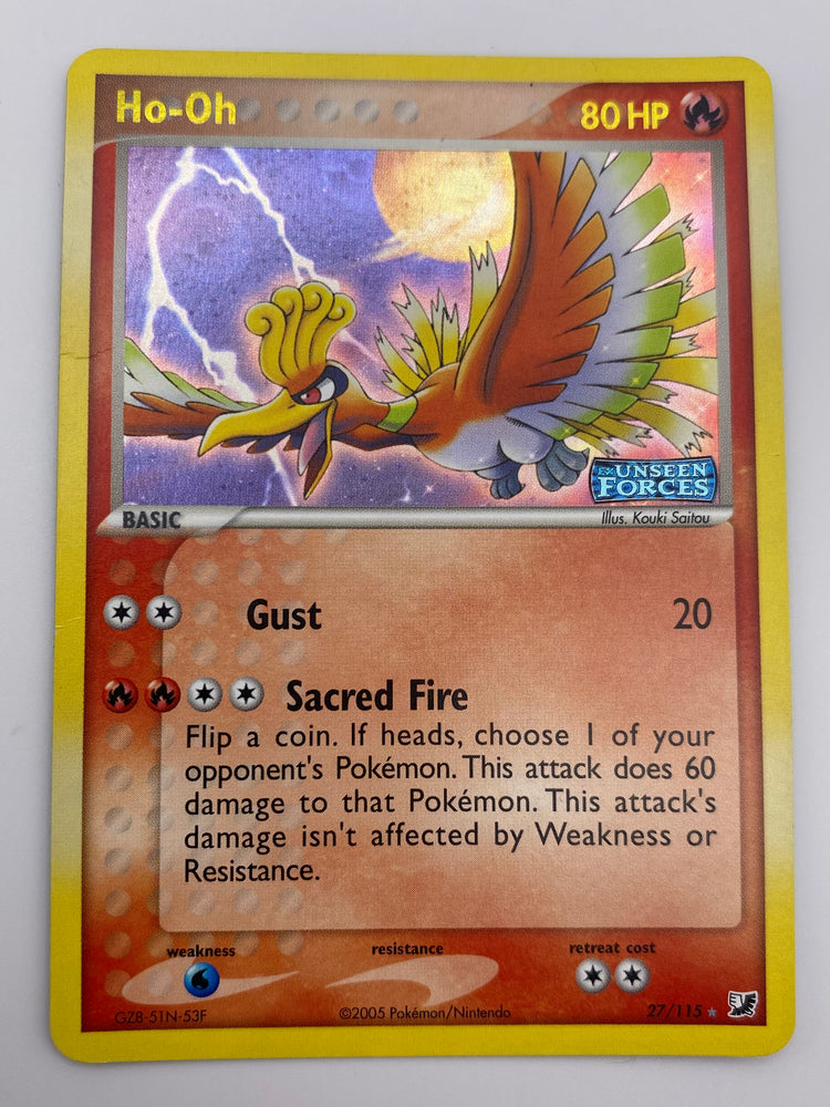 Ho-Oh Reverse Holo Unseen Forces LP