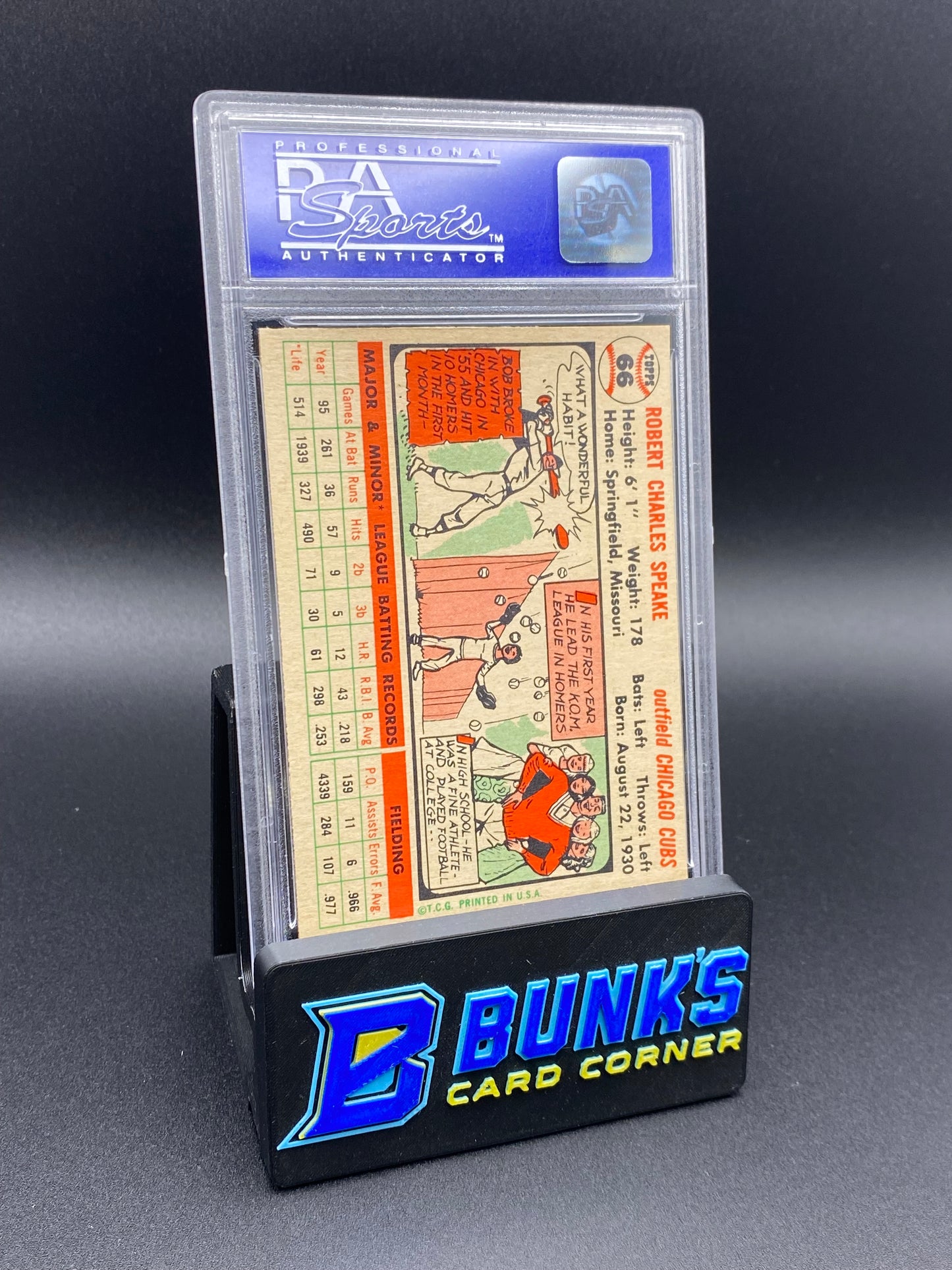 1956 Bob Speake PSA 7