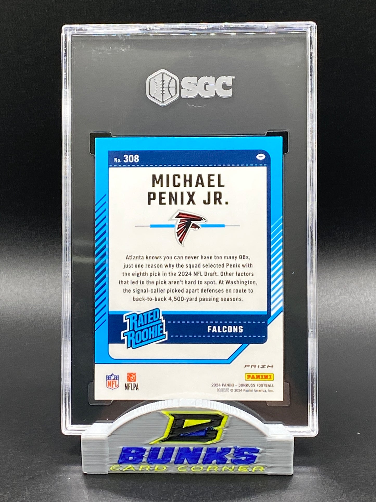 2024 Michael Penix Jr. Pink Prizm SGC 10