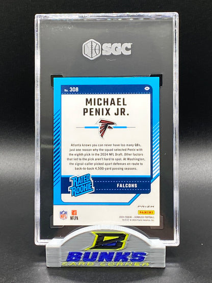 2024 Michael Penix Jr. Pink Prizm SGC 10