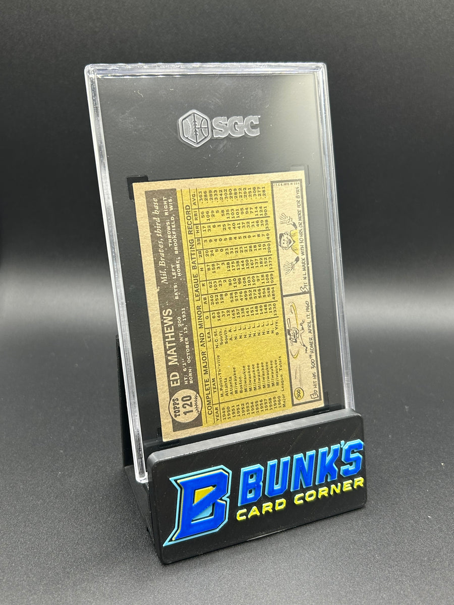 1961 Ed Mathews Topps #120 SGC 5
