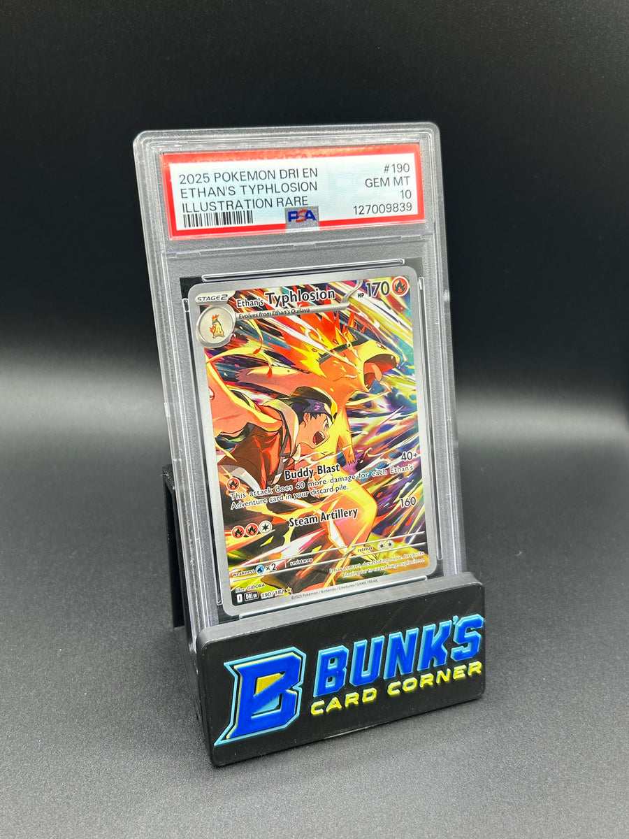 Ethan's Typhlosion Illustration Rare Destined Rivals PSA 10