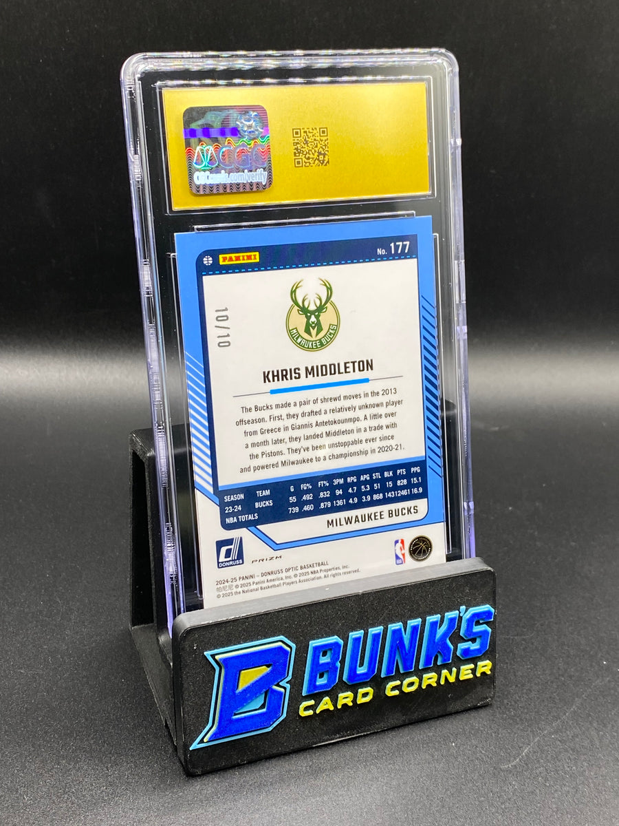 2024-25 Khris Middleton Fast Break Gold 10/10 CGC Pristine 10