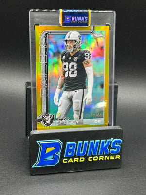 2025 Maxx Crosby Topps True Gold Refractor 33/50