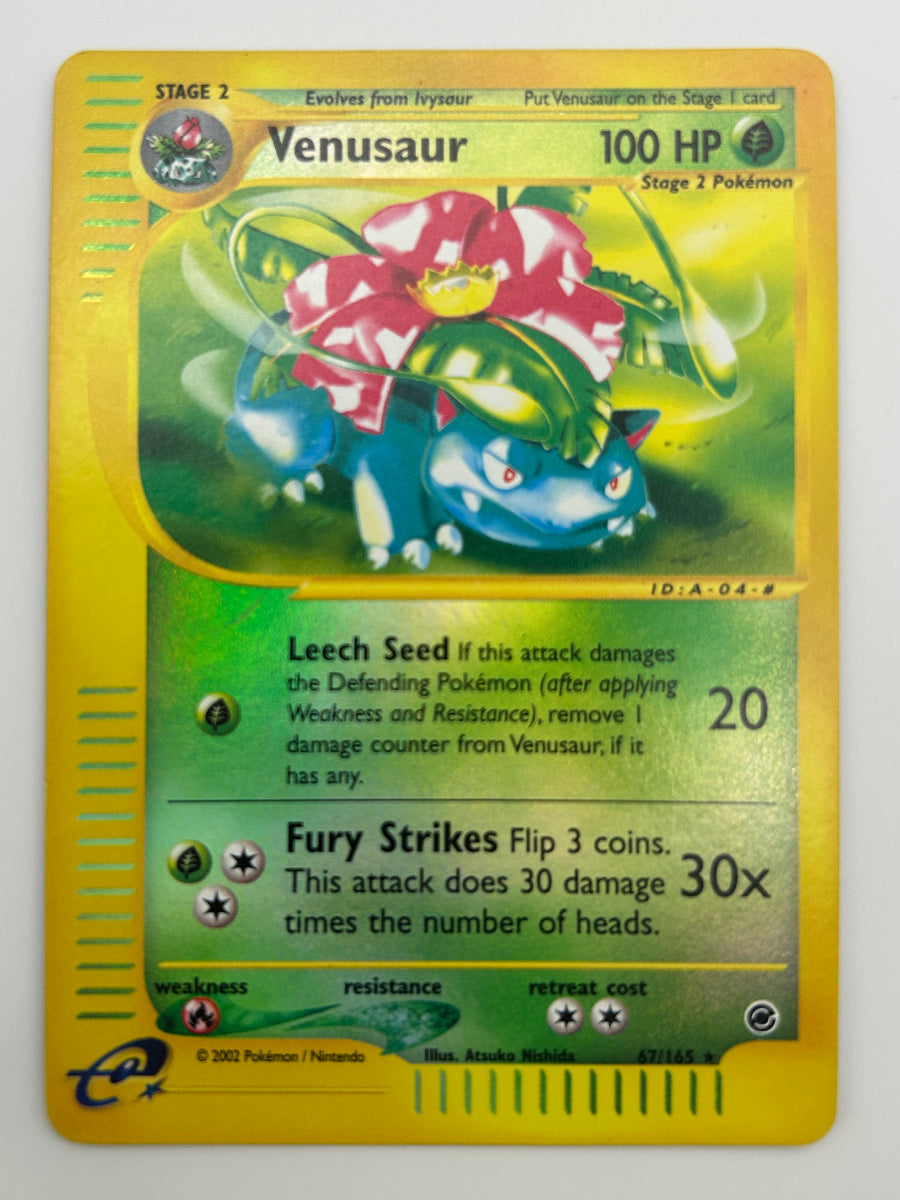 Venusaur Reverse Holo E-Reader Expedition MP-HP