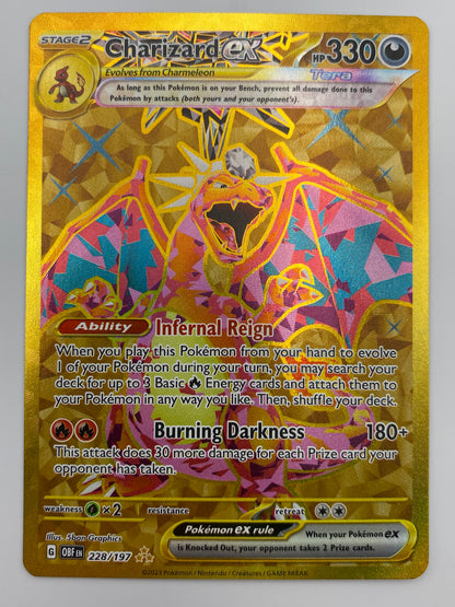 Charizard Ex Hyper Rare Obsidian Flames NM
