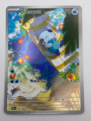 Oshawott Illustration Rare White Flare NM