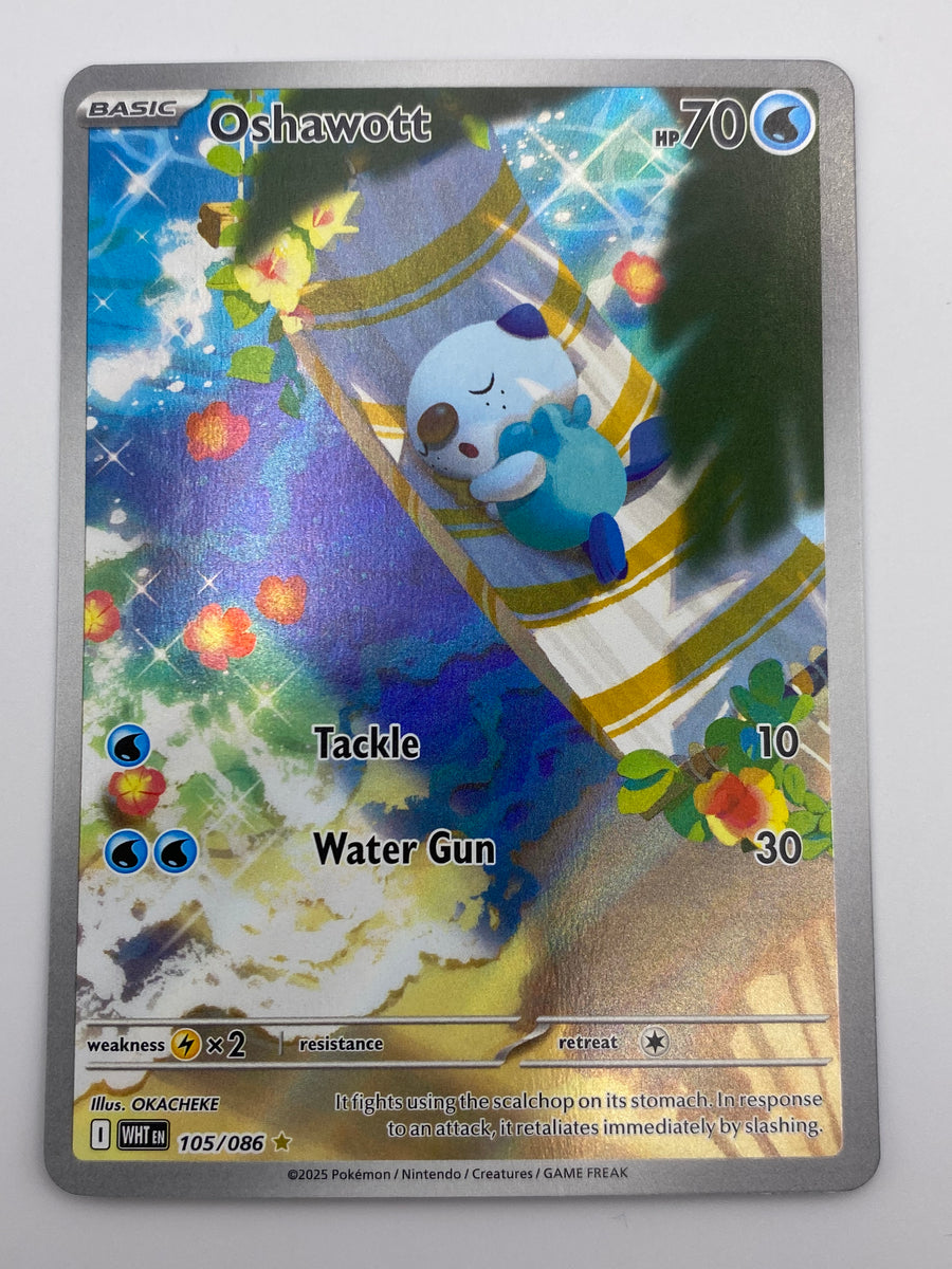 Oshawott Illustration Rare White Flare NM