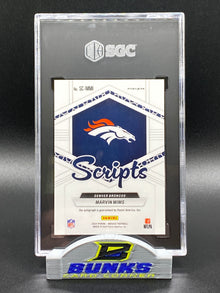 2024 Marvin Mims AUTOGRAPHED Blue No Huddle Prizm (Box B5)