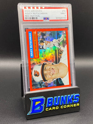 2023 Adley Rutschman Red Hot Foil PSA 9 Rc 15/50