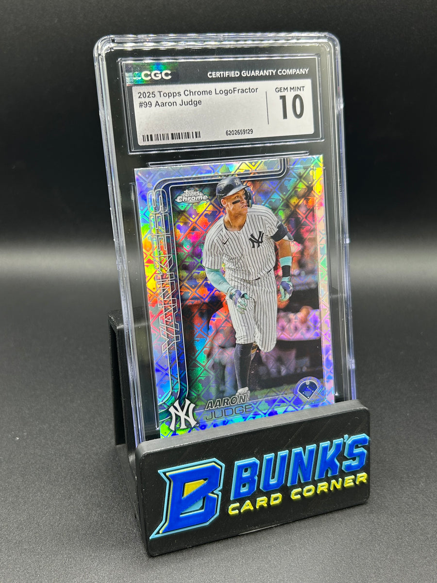 2025 Aaron Judge Topps Chrome LogoFractor CGC 10