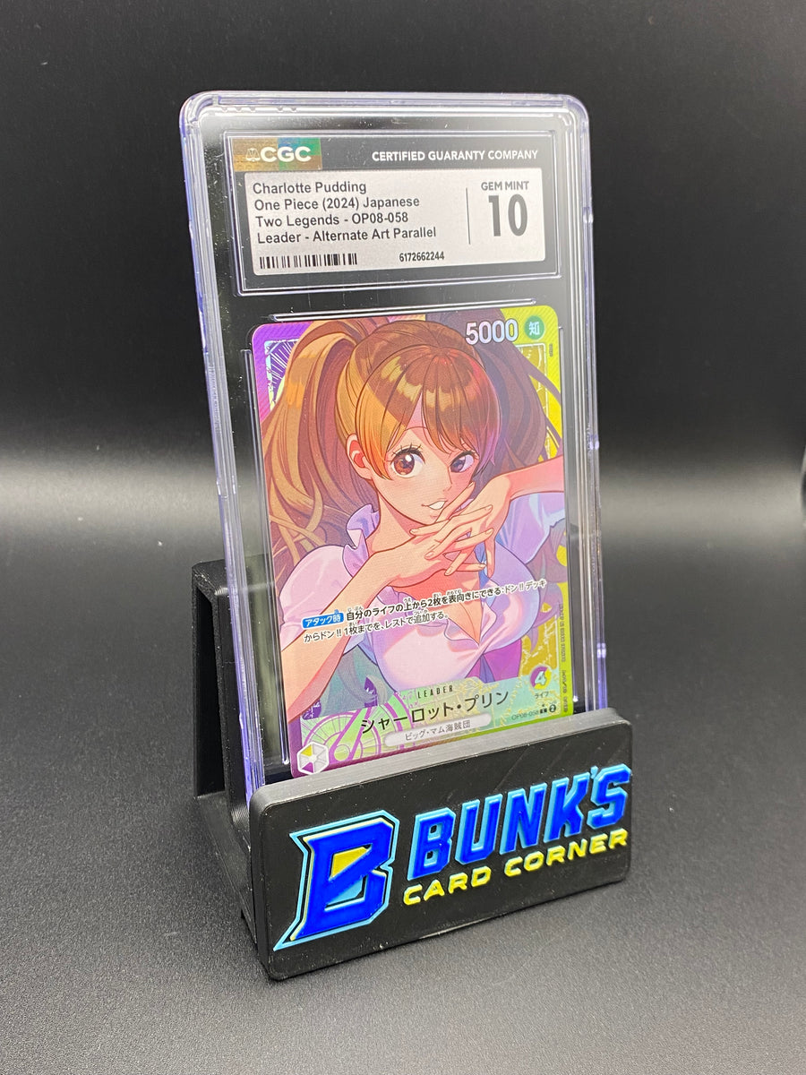 Charlotte Pudding Leader Alt Art Parallel OP08-058 CGC 10 Japanese