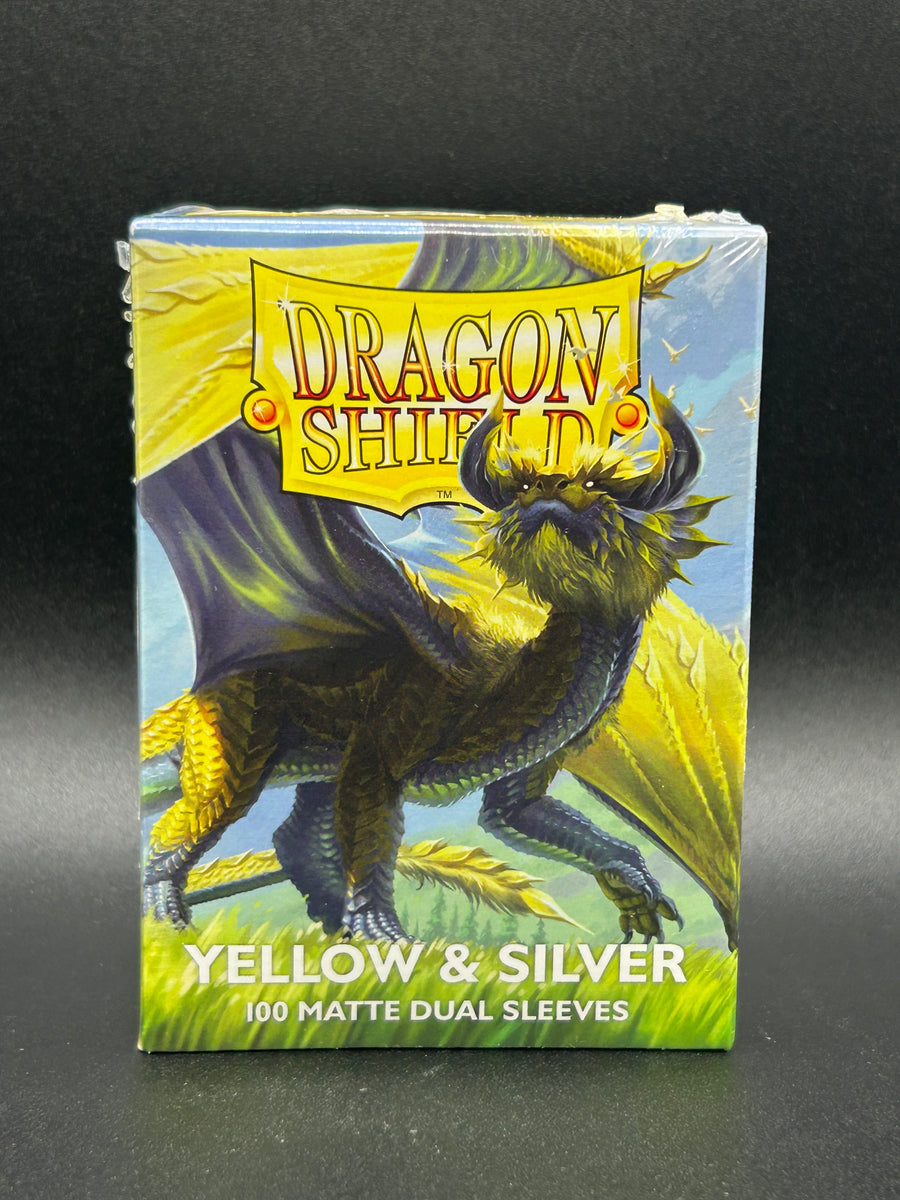 Dragon Shield Yellow & Silver 100 Matte Dual Sleeves