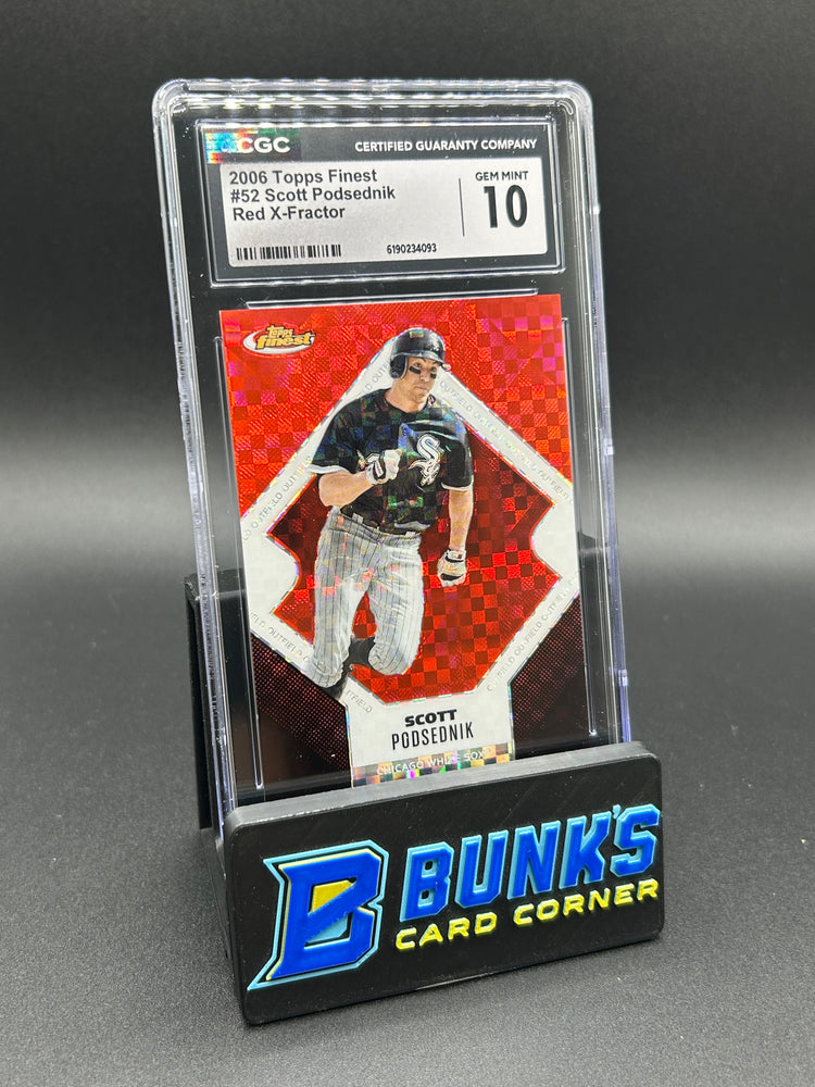 2006 Scott Podsednik Topps Finest Red X-Fractor 124/250 CGC 10