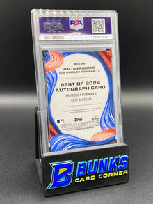 2024 Dalton Rushing Auto Green Ref. 14/99 PSA Auto 10