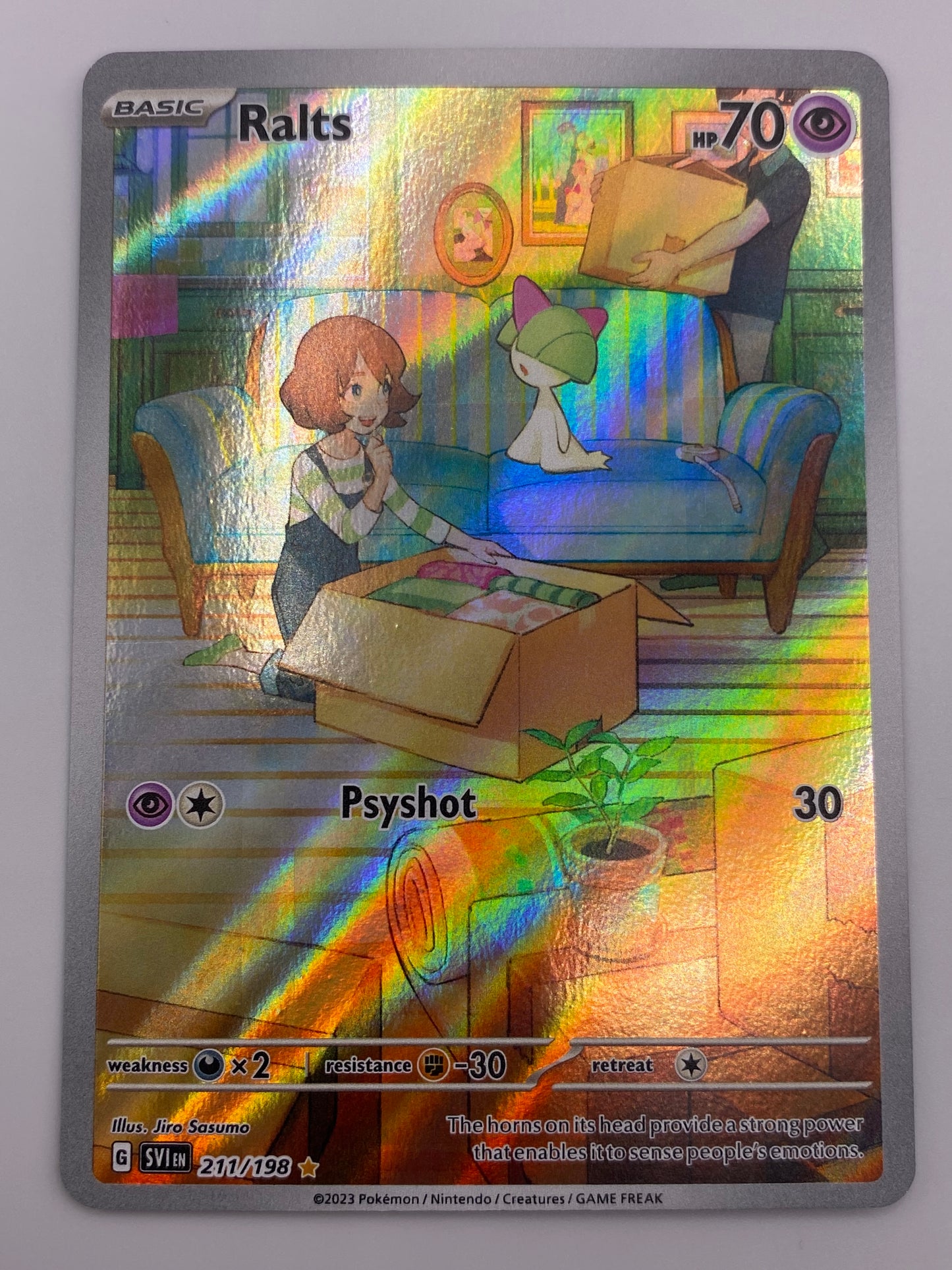 Ralts Illustration Rare Scarlet & Violet Base NM
