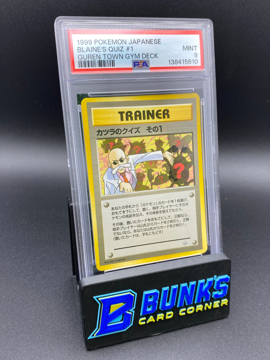 Blaine's Quiz #1 Guren Town Gym Deck Japanese PSA 9