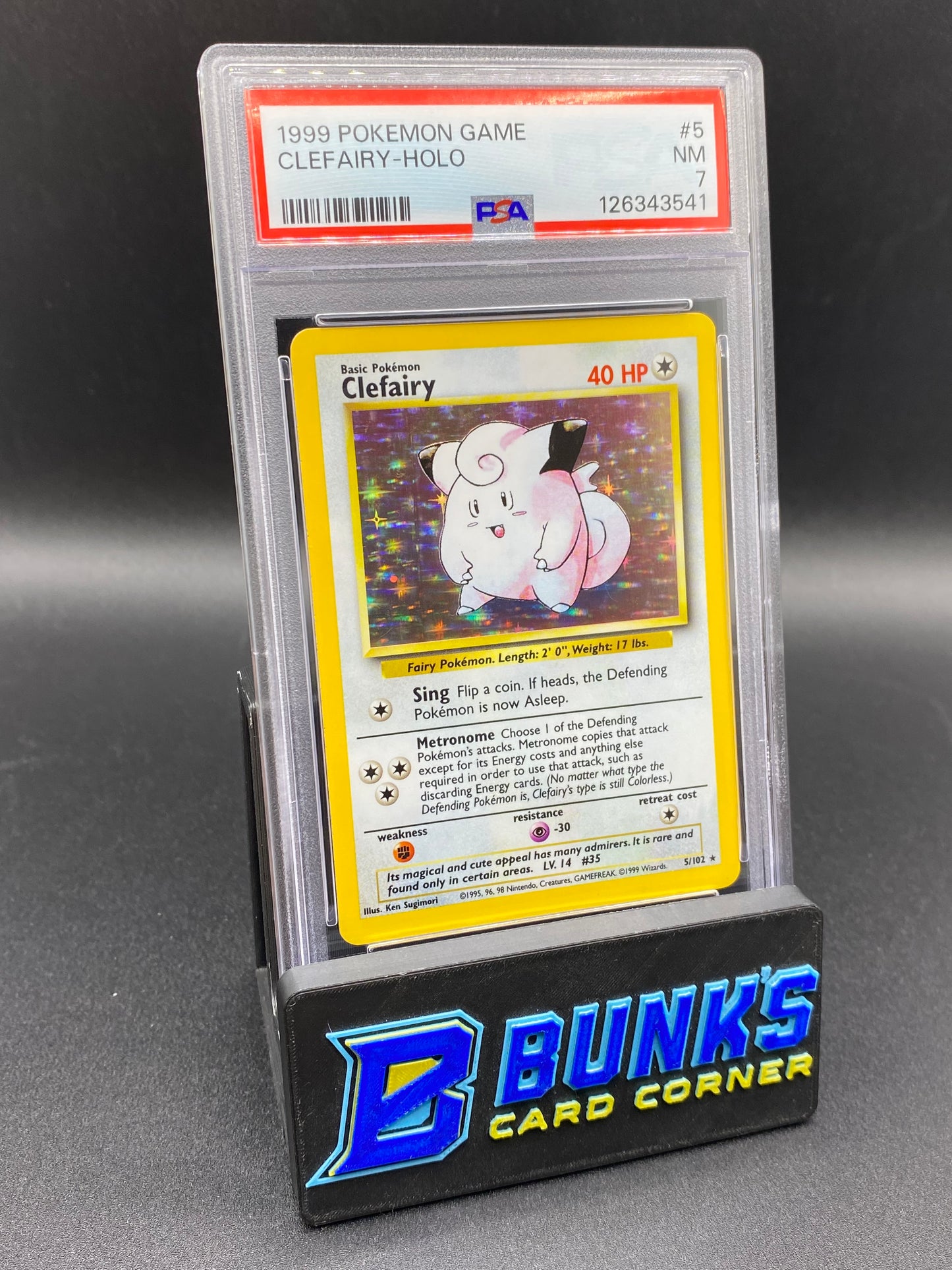 Clefairy Holo PSA 7
