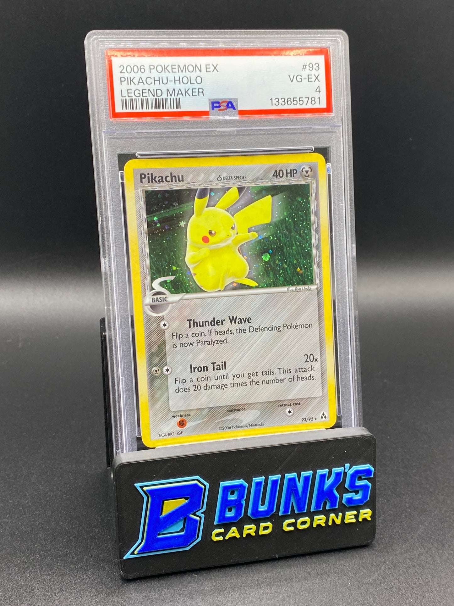Pikachu Holo Legend Maker PSA 4