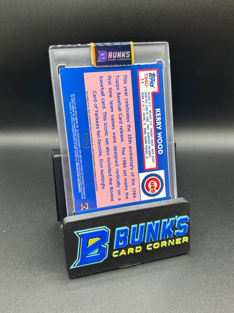 2019 Kerry Wood Topps Silver Pack Auto 19/25