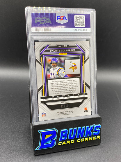 2022 Daunte Culpepper No Huddle Pink PSA 8 1/15