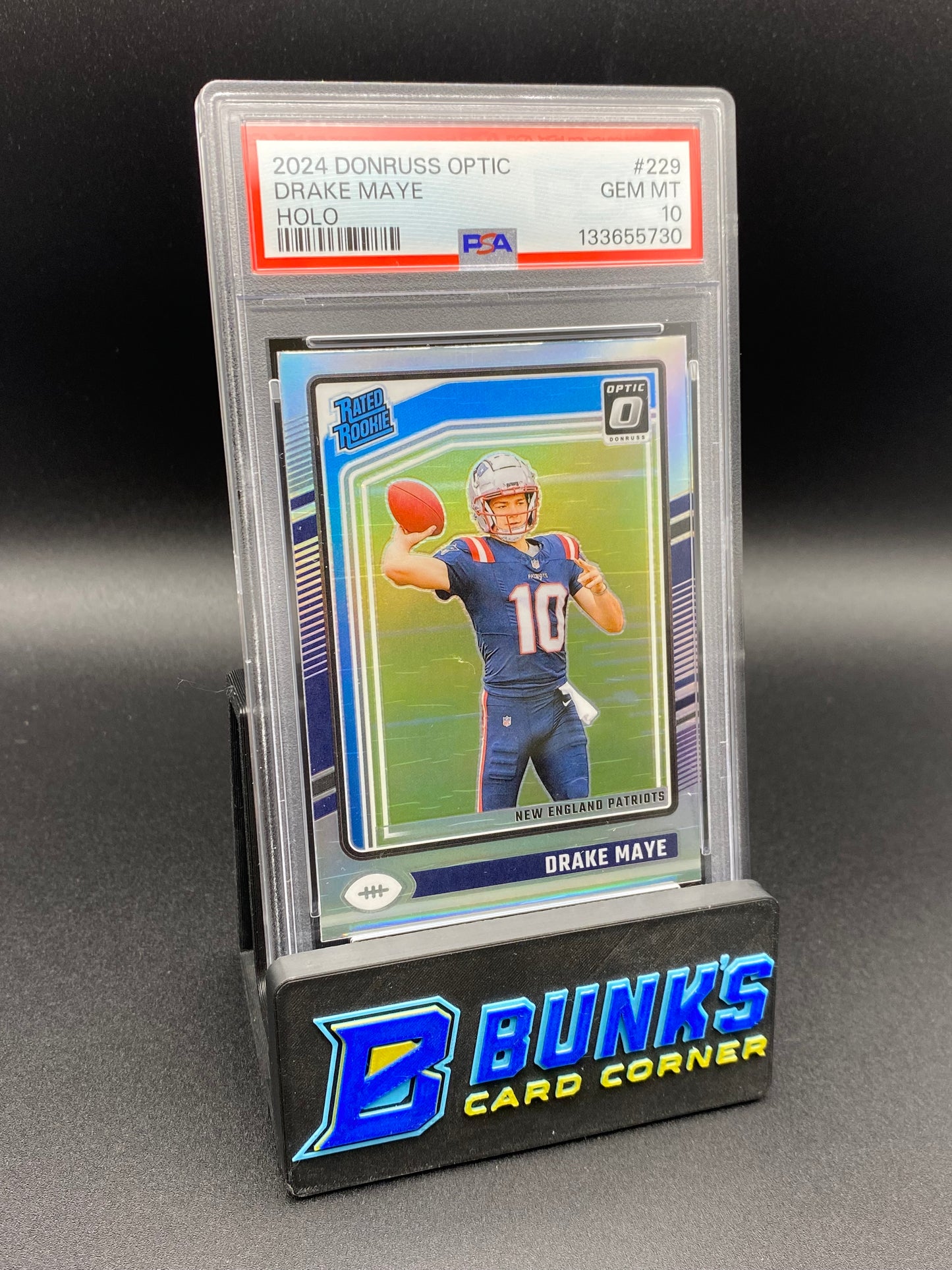 2024 Drake Maye Holo Rc PSA 10