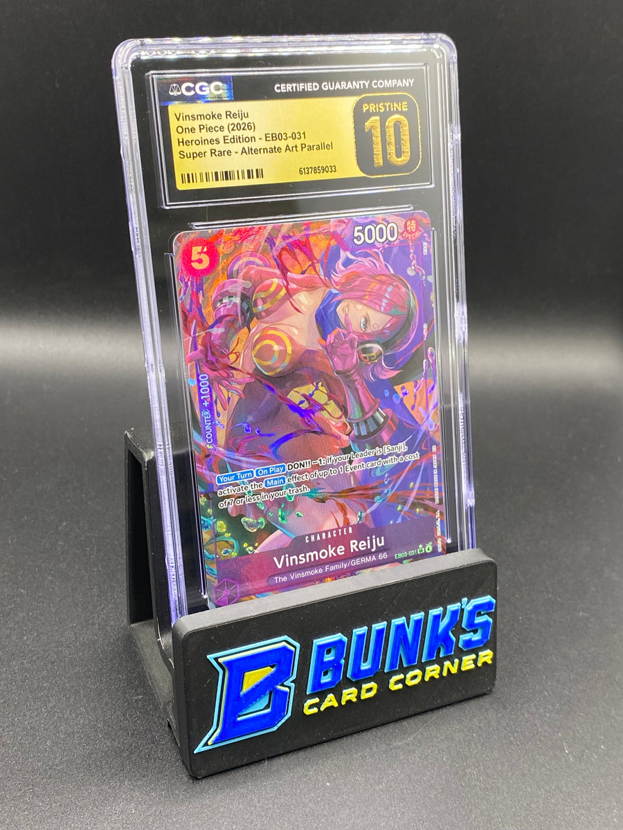 Vinsmoke Reiju Super Rare Alt Art Parallel EB03-031 CGC PRISTINE 10