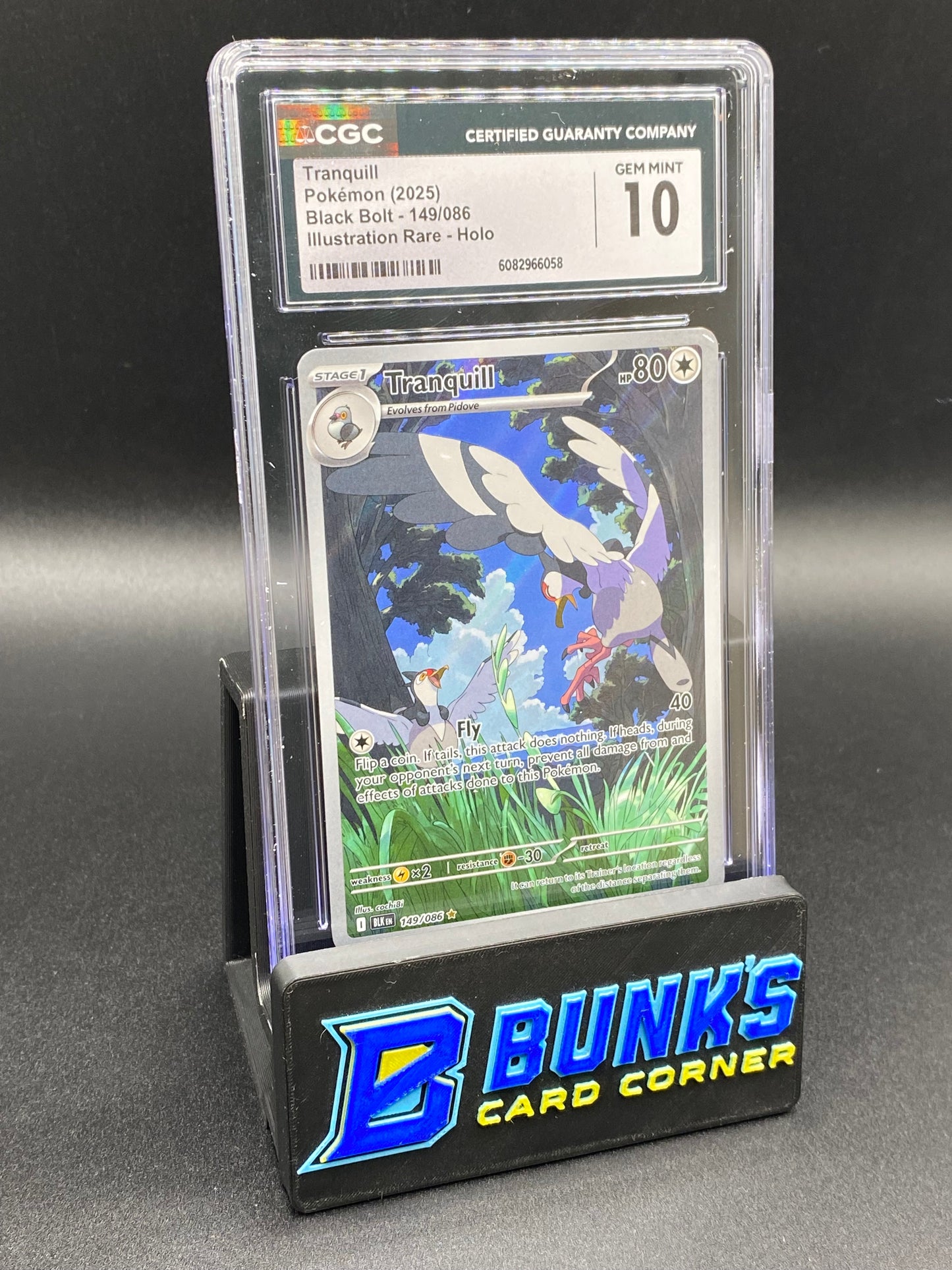 Tranquill Illustration Rare Black Bolt CGC 10