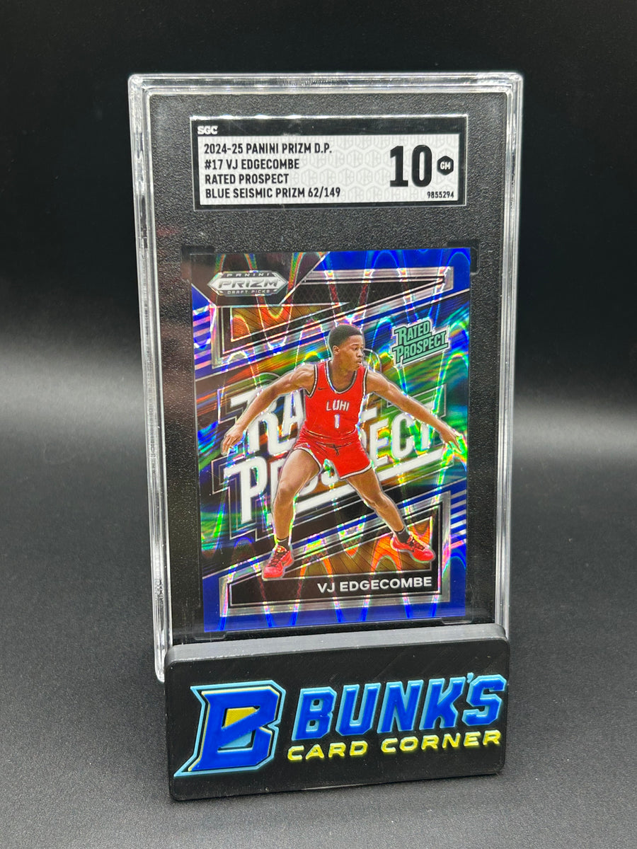 2024-25 VJ Edgecombe Rated Prospect Blue Seismic Prizm SGC 10 62/149