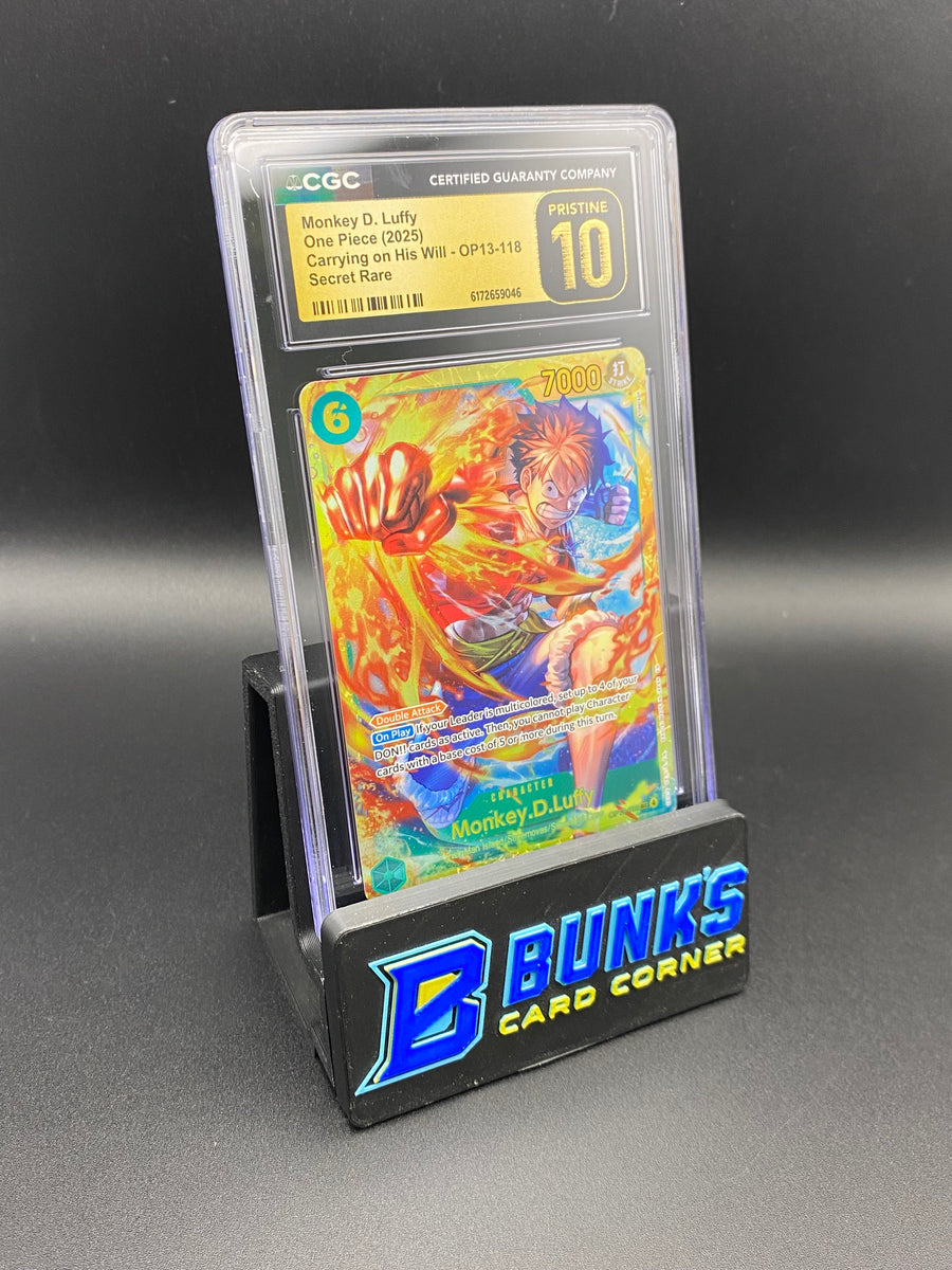 Monkey D. Luffy Secret Rare OP13-118 CGC PRISTINE 10