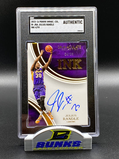 2015-16 Julius Randle AUTOGRAPHED 4/99 (Box B12)