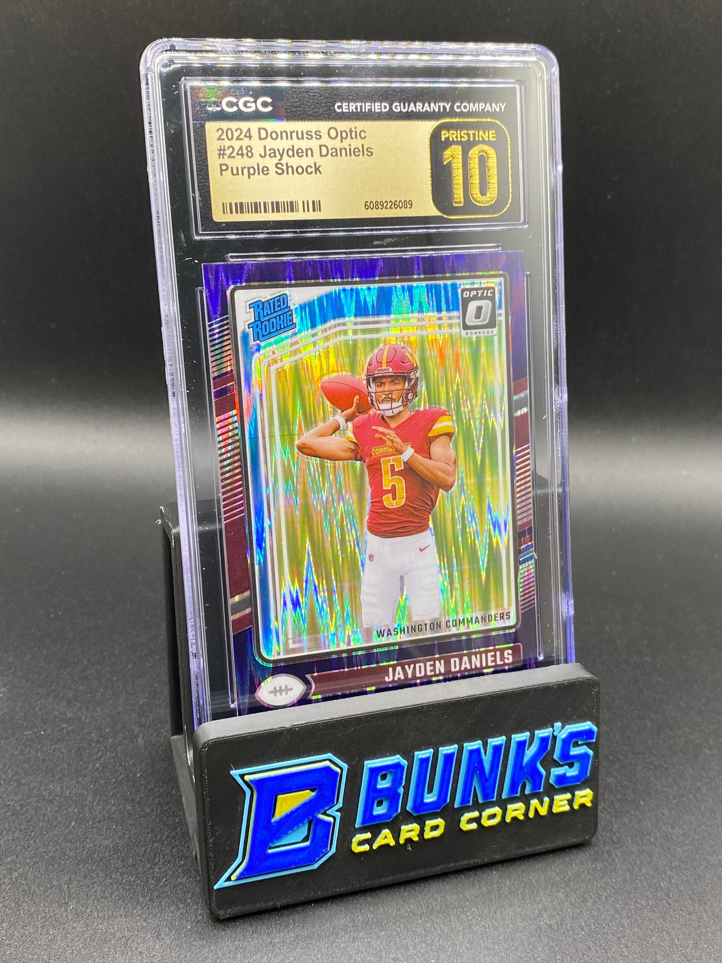 2024 Jayden Daniels Purple Shock CGC PRISTINE 10