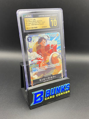 Monkey D. Luffy Promo P-075 CGC PRISTINE 10 Japanese