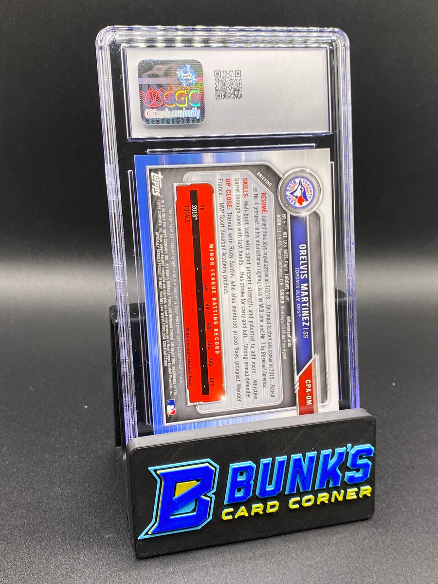 2019 Orelvis Martinez Blue Ref. Auto 113/150 CGC 9/10