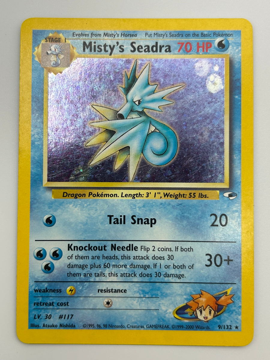 Misty's Seadra Holo Gym Heroes LP