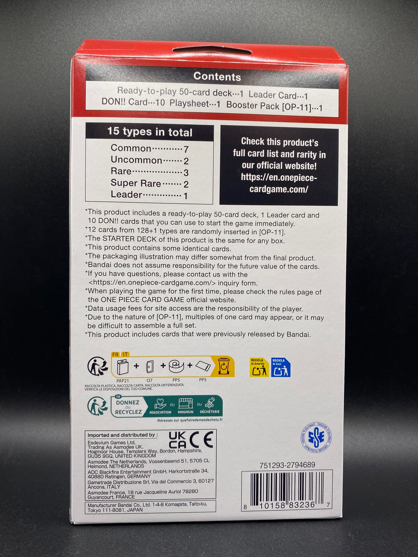 One Piece Starter Deck Red Shanks